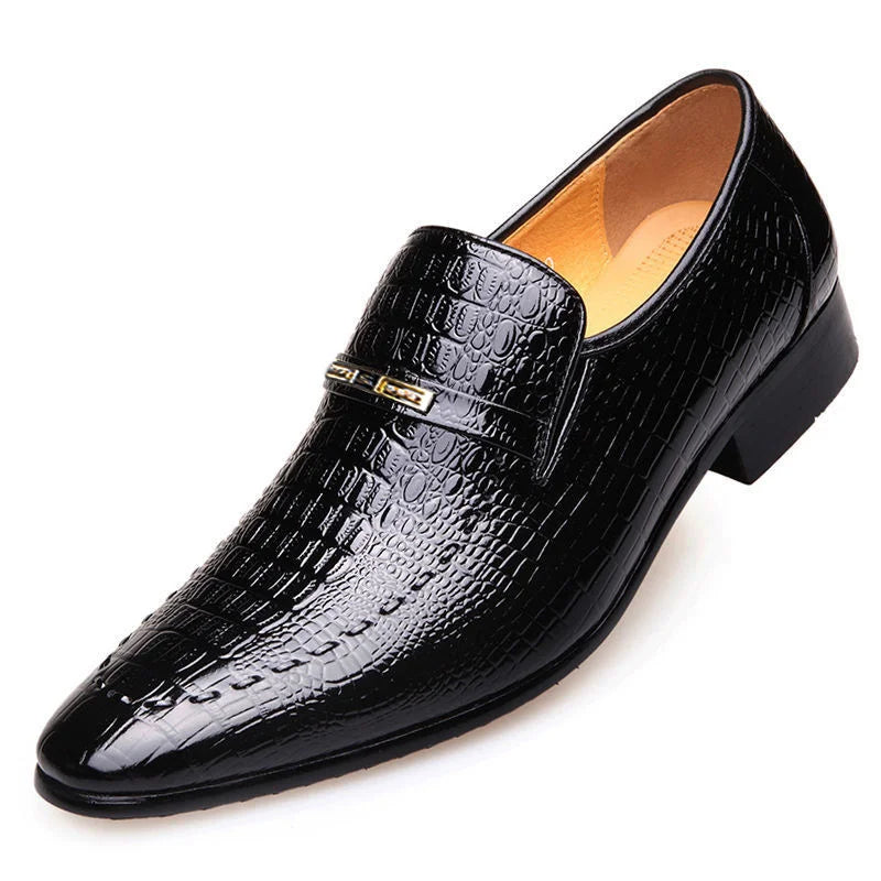 Elegante Scarpa da Uomo in Vera Pelle + Orologio Gratuito