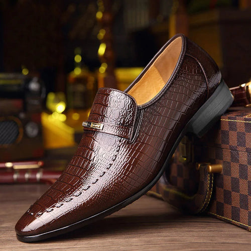 Elegante Scarpa da Uomo in Vera Pelle + Orologio Gratuito