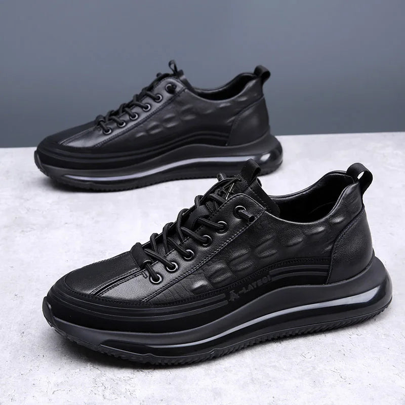 Sneakers da Uomo in Stile Pelle di Coccodrillo