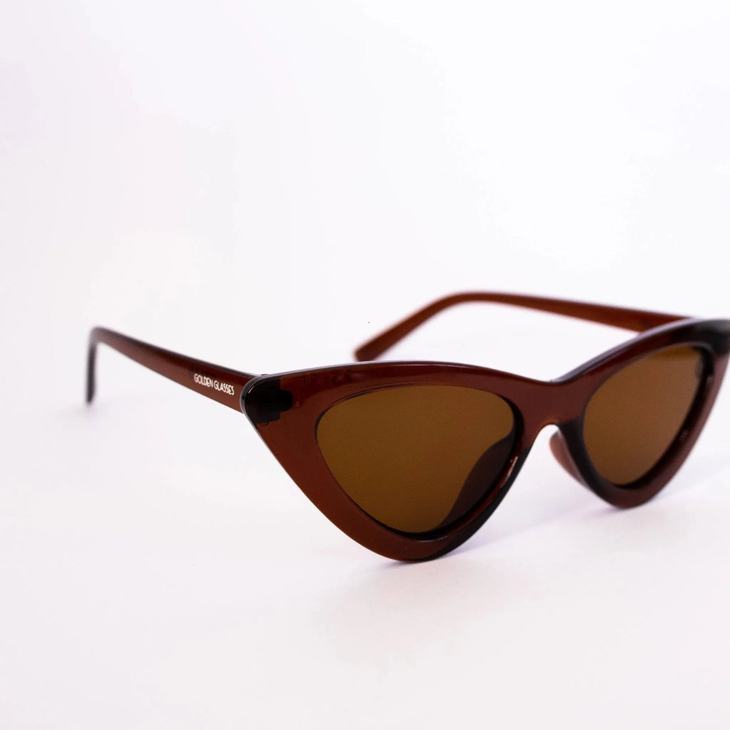 Occhiali da sole da donna Cat Eye marroni