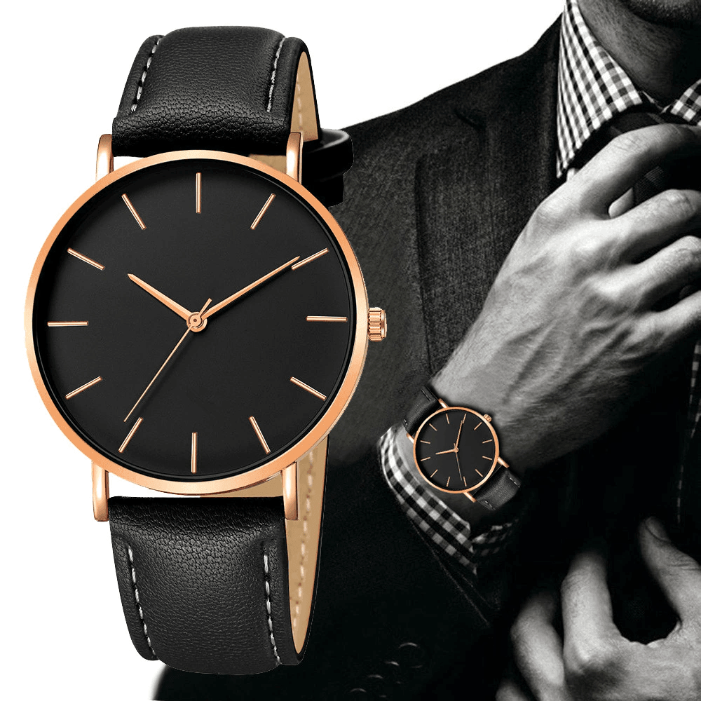 Orologio Minimalista da Uomo in Pelle