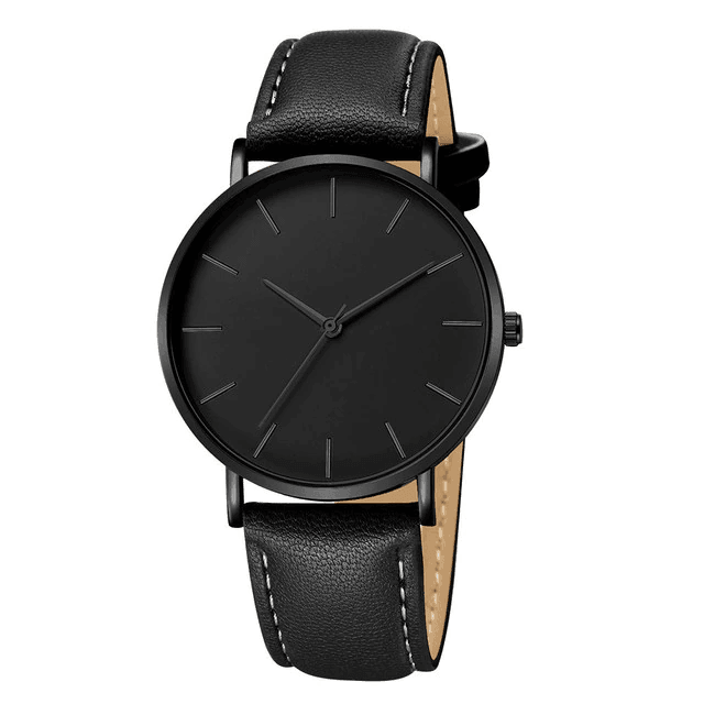Orologio Minimalista da Uomo in Pelle