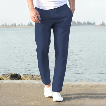 Poli - Pantaloni in Lino Leggeri per Uomini per l'Estate