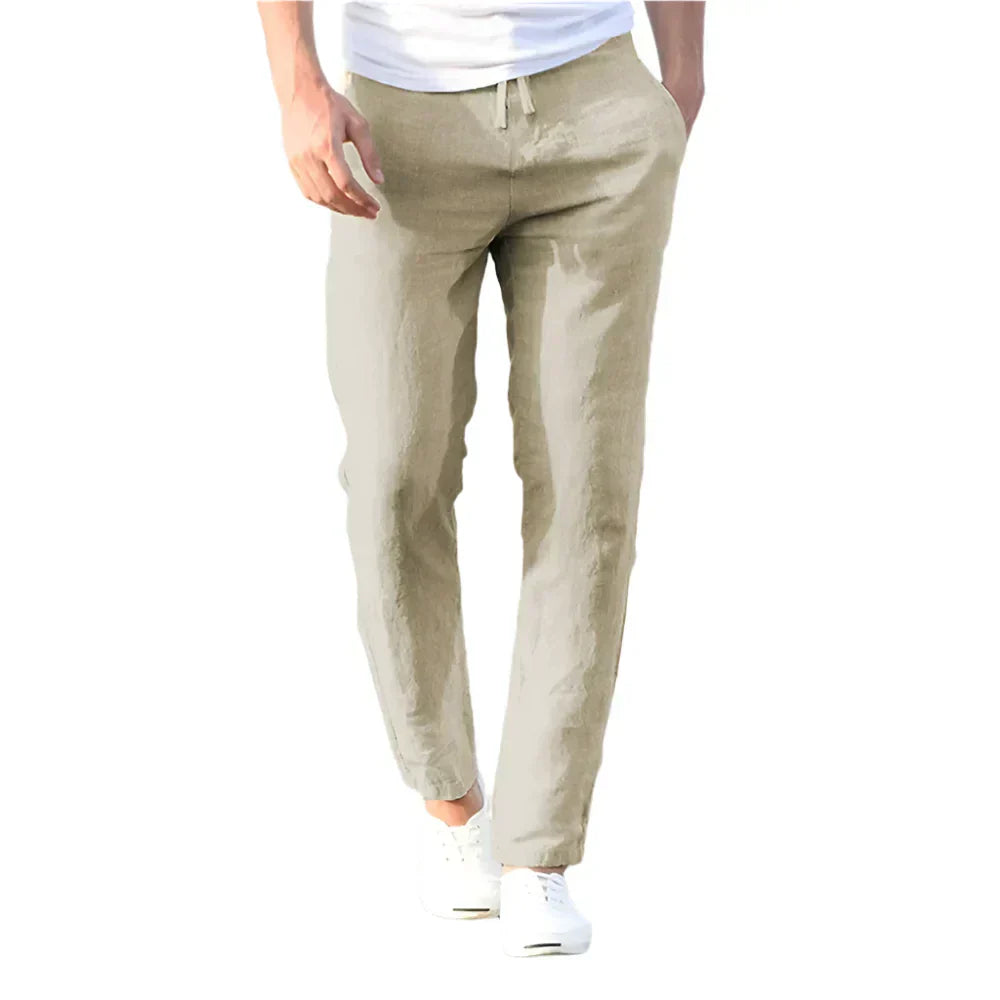 Poli - Pantaloni in Lino Leggeri per Uomini per l'Estate