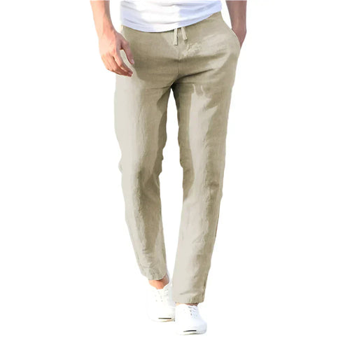 Poli - Pantaloni in Lino Leggeri per Uomini per l'Estate
