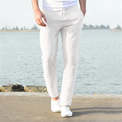 Poli - Pantaloni in Lino Leggeri per Uomini per l'Estate