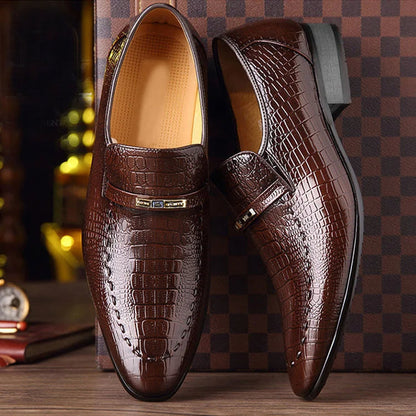 Elegante Scarpa da Uomo in Vera Pelle + Orologio Gratuito