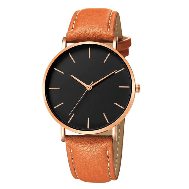 Orologio Minimalista da Uomo in Pelle