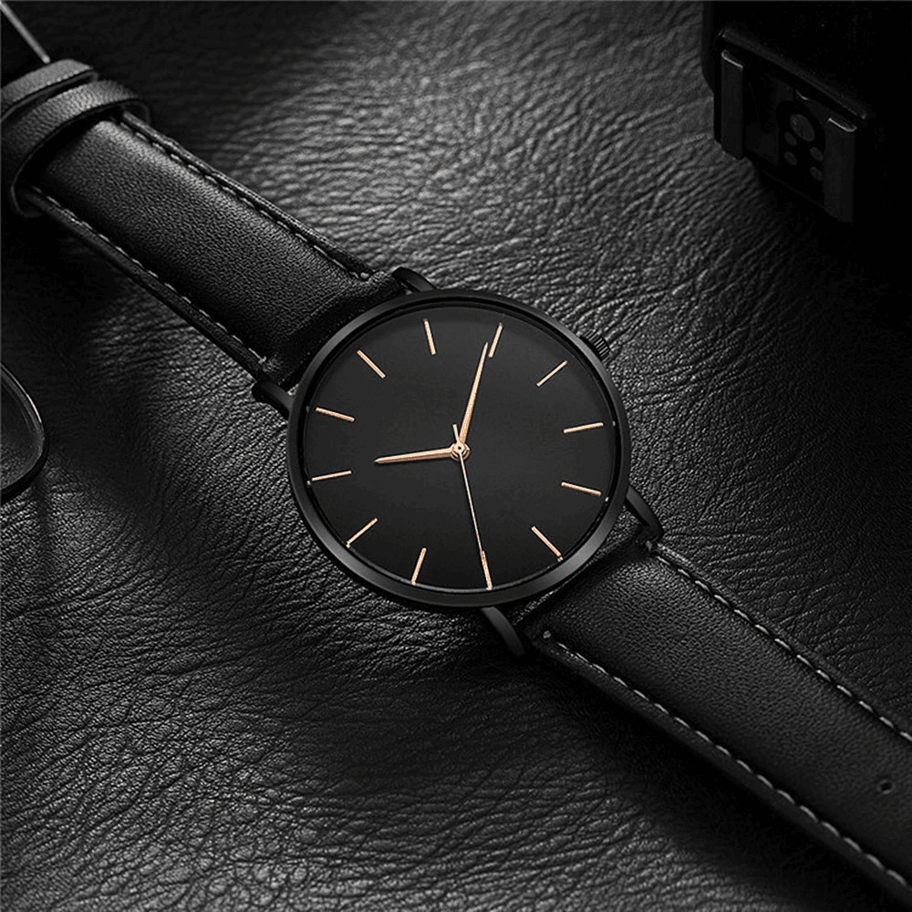 Orologio Minimalista da Uomo in Pelle