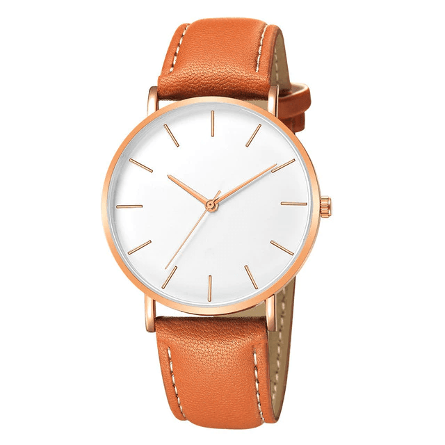 Orologio Minimalista da Uomo in Pelle