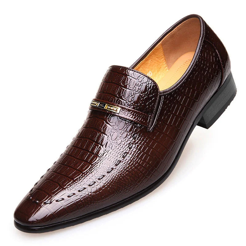 Elegante Scarpa da Uomo in Vera Pelle + Orologio Gratuito