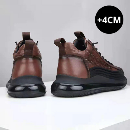 Sneakers da Uomo in Stile Pelle di Coccodrillo