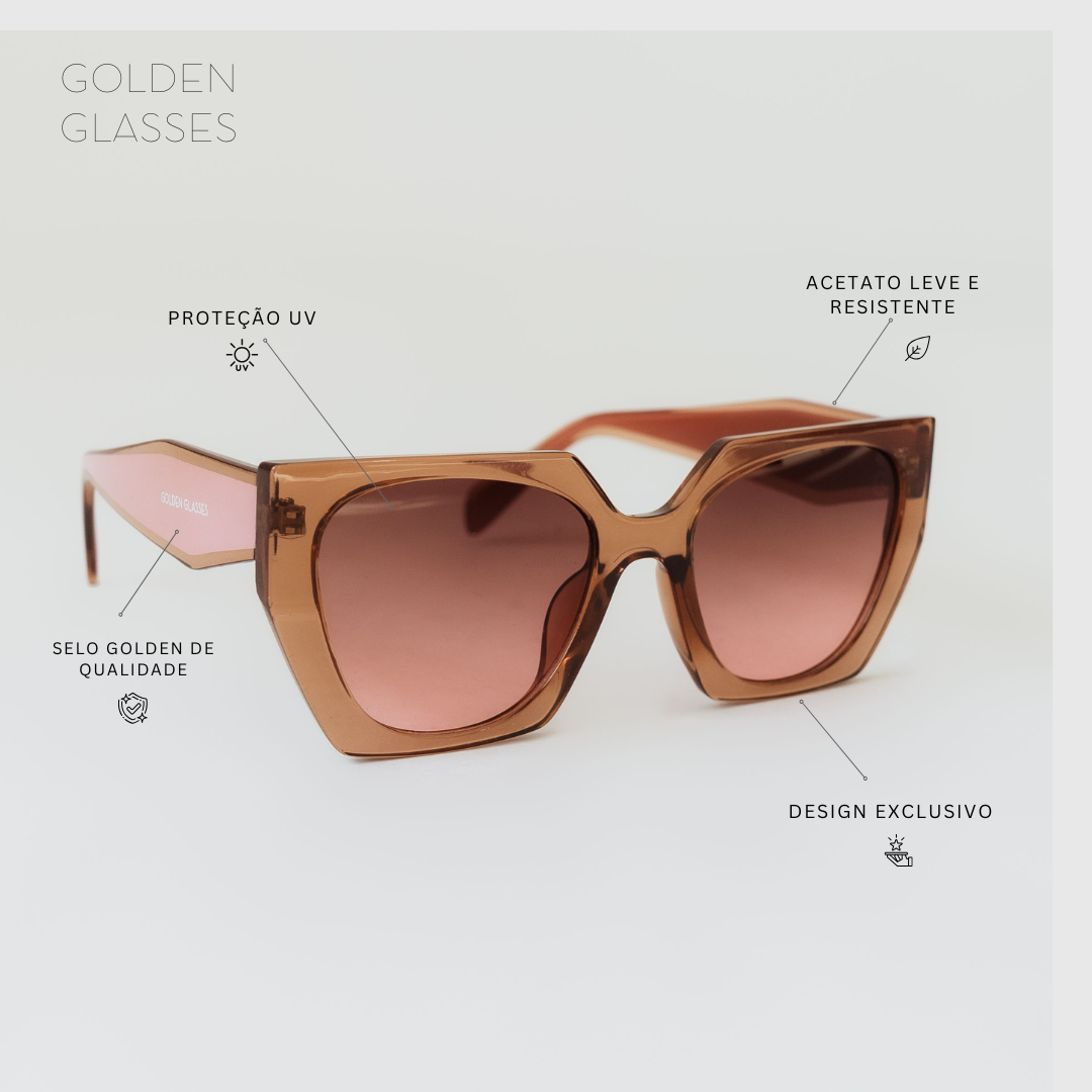 Occhiali da sole da donna Diamond Rosé