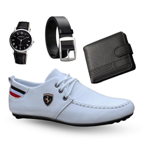Kit Navarro 4 in 1 – Mocassino + Orologio + Portafoglio + Cintura