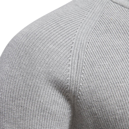 Maglione in Cotone con Zip da Uomo
