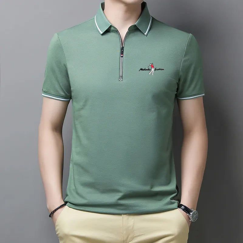 Polo da Uomo con Zip