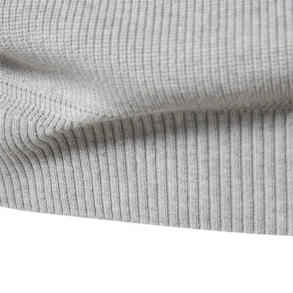 Maglione in Cotone con Zip da Uomo
