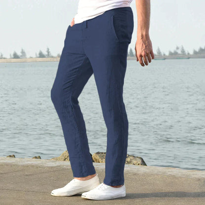 Poli - Pantaloni in Lino Leggeri per Uomini per l'Estate