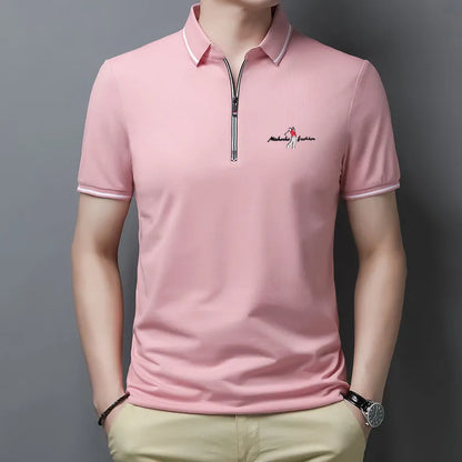 Polo da Uomo con Zip