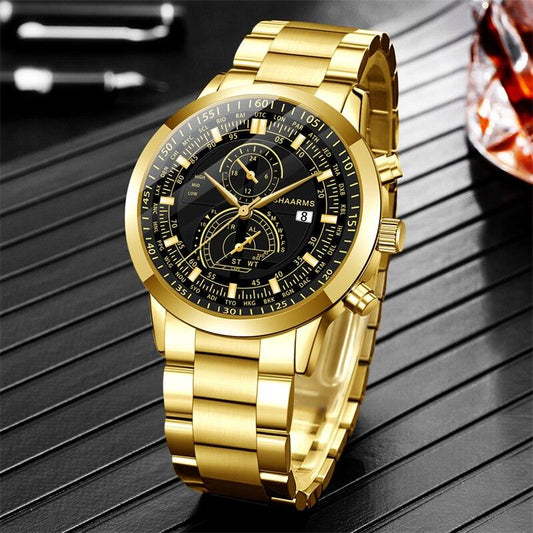 Orologi di Lusso da Uomo San Diego + Regalo Catena Placcata Oro