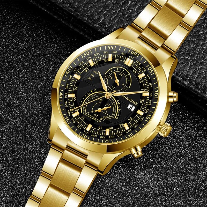 Orologi di Lusso da Uomo San Diego + Regalo Catena Placcata Oro