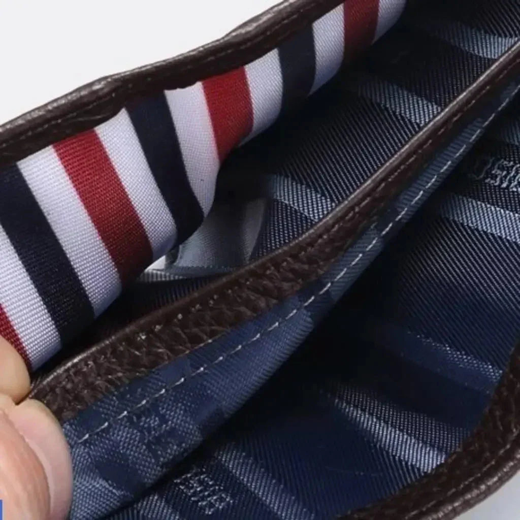 Portafoglio Slim in Pelle da Uomo Pelegrin