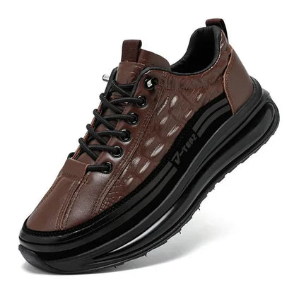Sneakers da Uomo in Stile Pelle di Coccodrillo