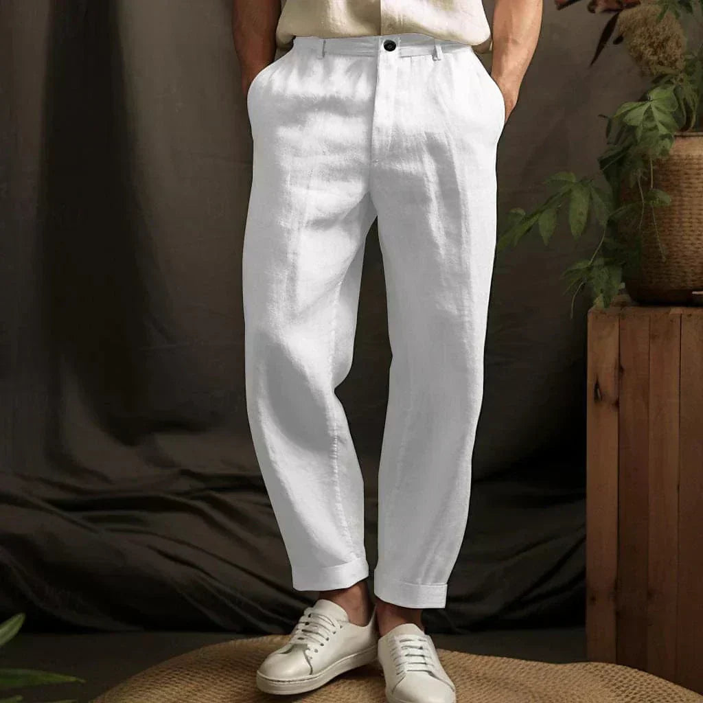 Remy - Pantaloni in Lino per Uomini per Look Eleganti