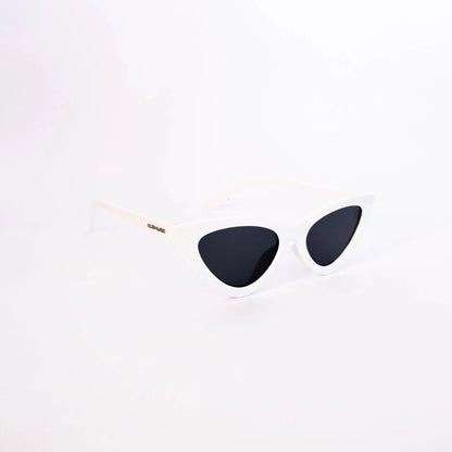 Occhiali da Sole Femminili Cat Eye Bianchi