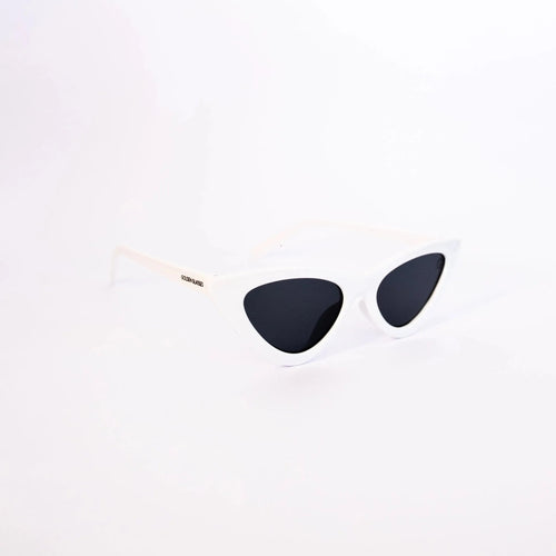 Occhiali da Sole Femminili Cat Eye Bianchi
