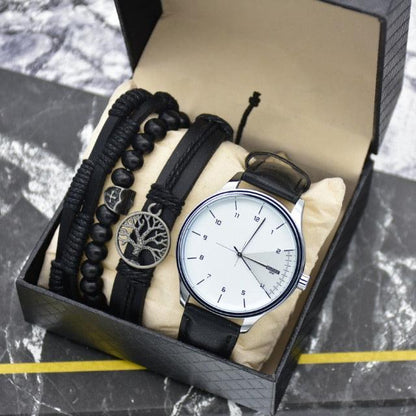 Orologio Minimalista da Uomo + Mix di Bracciali